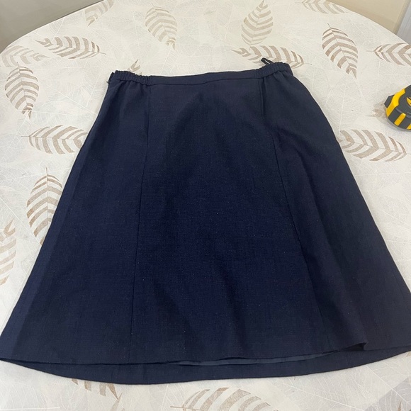 Elegant Navy Blue Women's Skirt - Picture 2 of 7